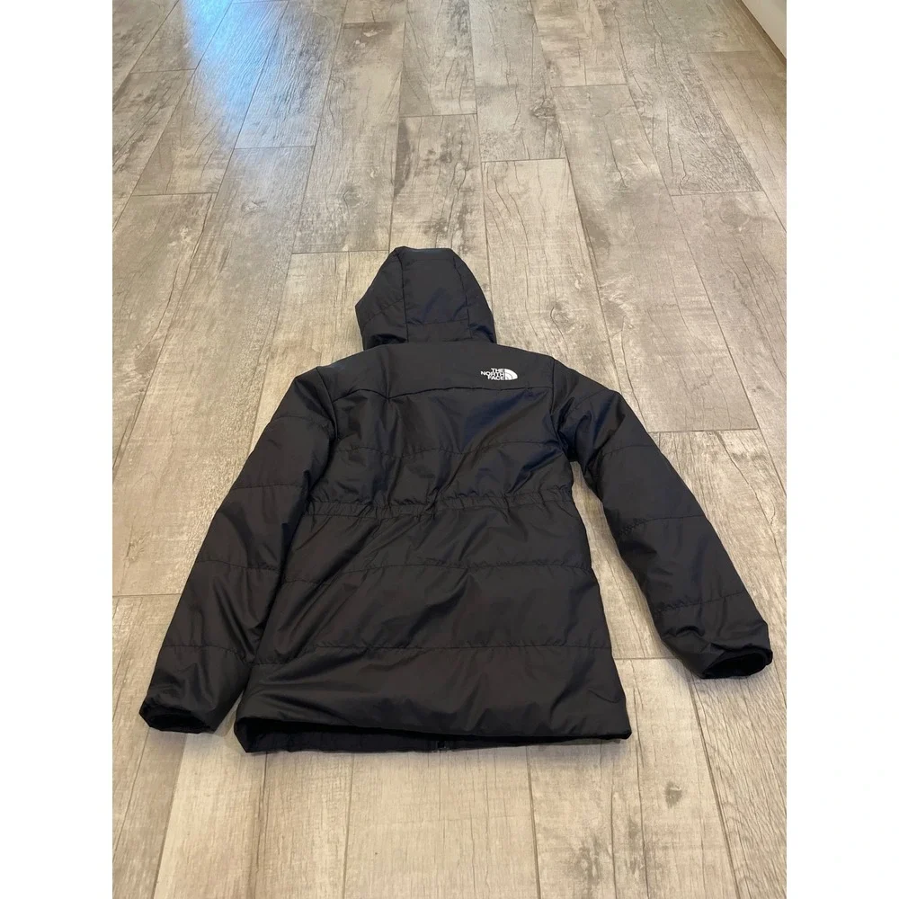 The North Face Teen Girls Mossbud Swirl Reversible Jacket Black Size L 12 Fleece